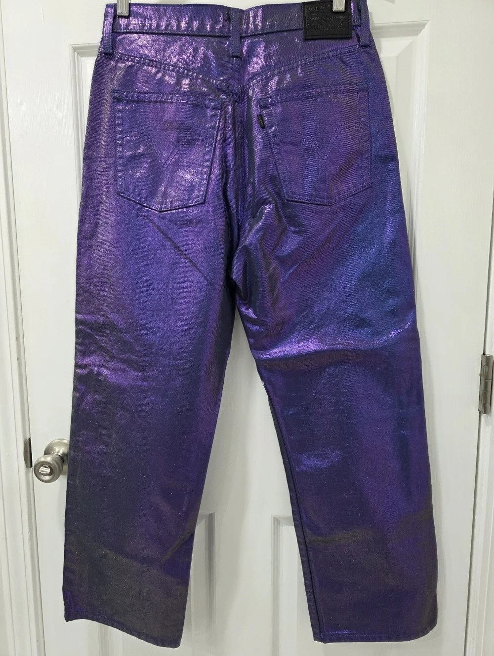 LEVI'S® Ribcage Straight Ankle Jeans  Purple Size 29 - Picture 10 of 15